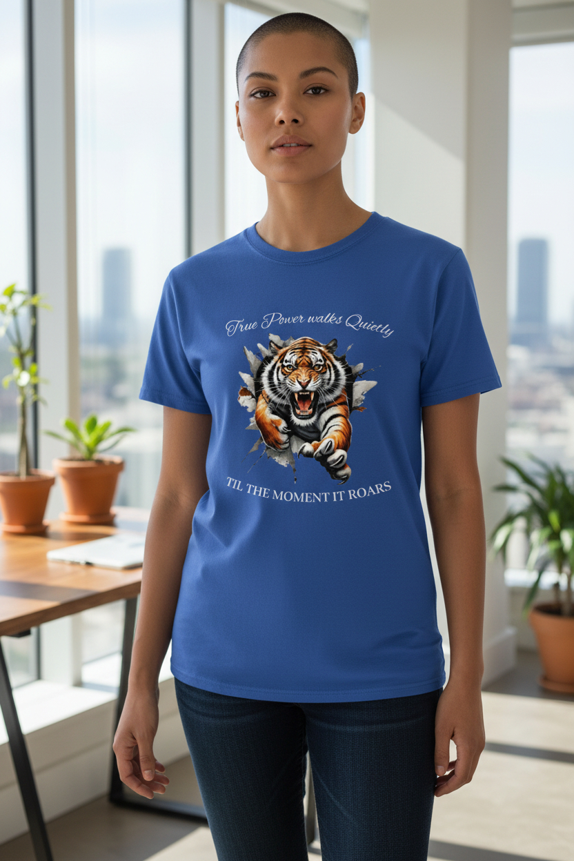 True Power Walks Quietly Graphic Tee True Power Walks Quietly Graphic Tee - Image 2