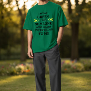 green kidney awareness graphic tee