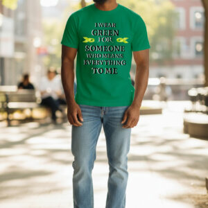 kidney awareness green graphic tee