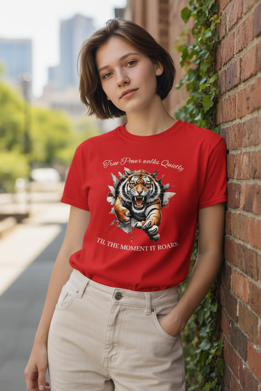 True Power Walks Quietly Graphic Tee True Power Walks Quietly Graphic Tee - Image 3