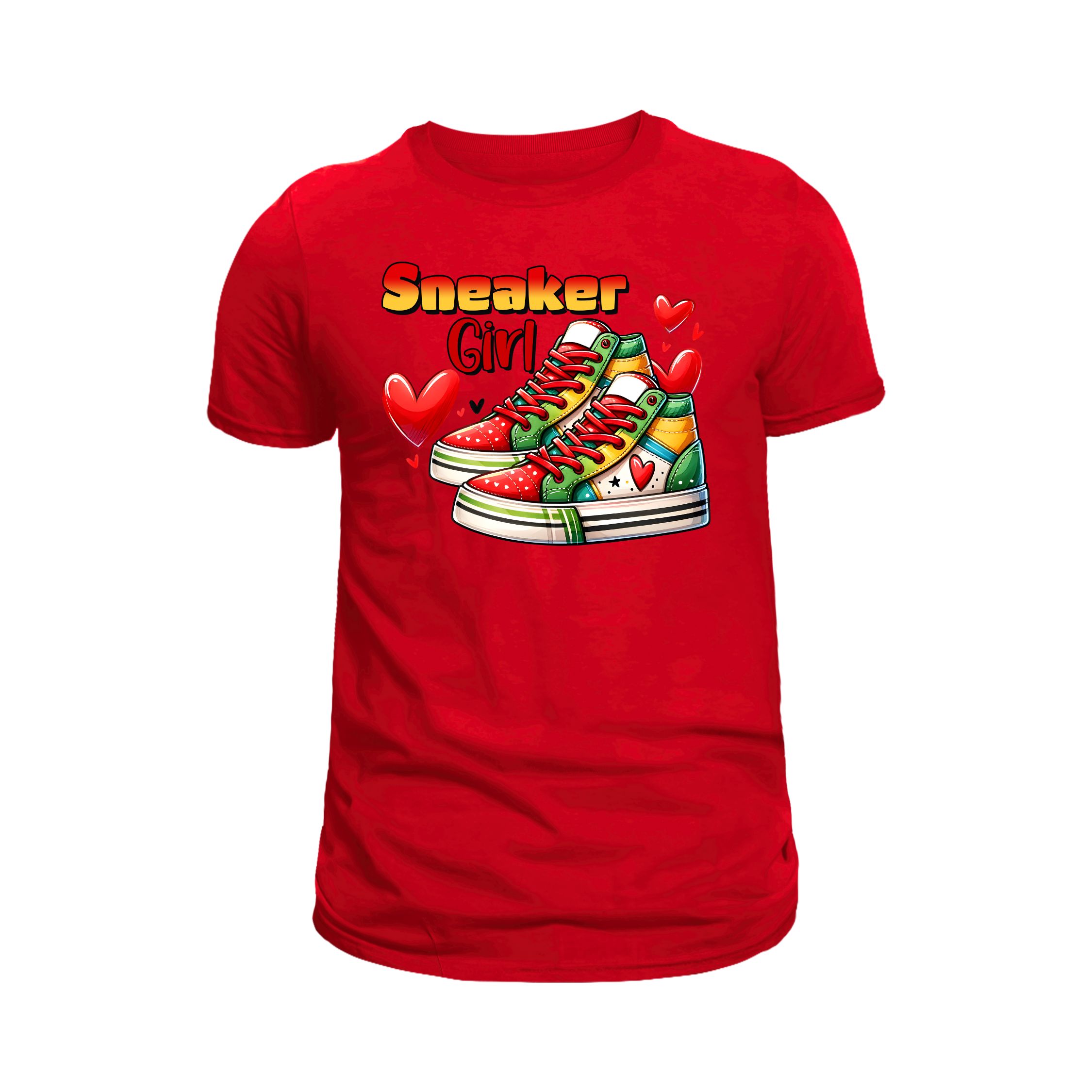 Sneaker Girl Colorful Sneakers Graphic Tee Sneaker Girl Colorful Sneakers Graphic Tee