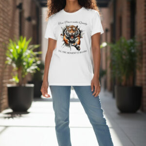 true power walks quietly graphic tee
