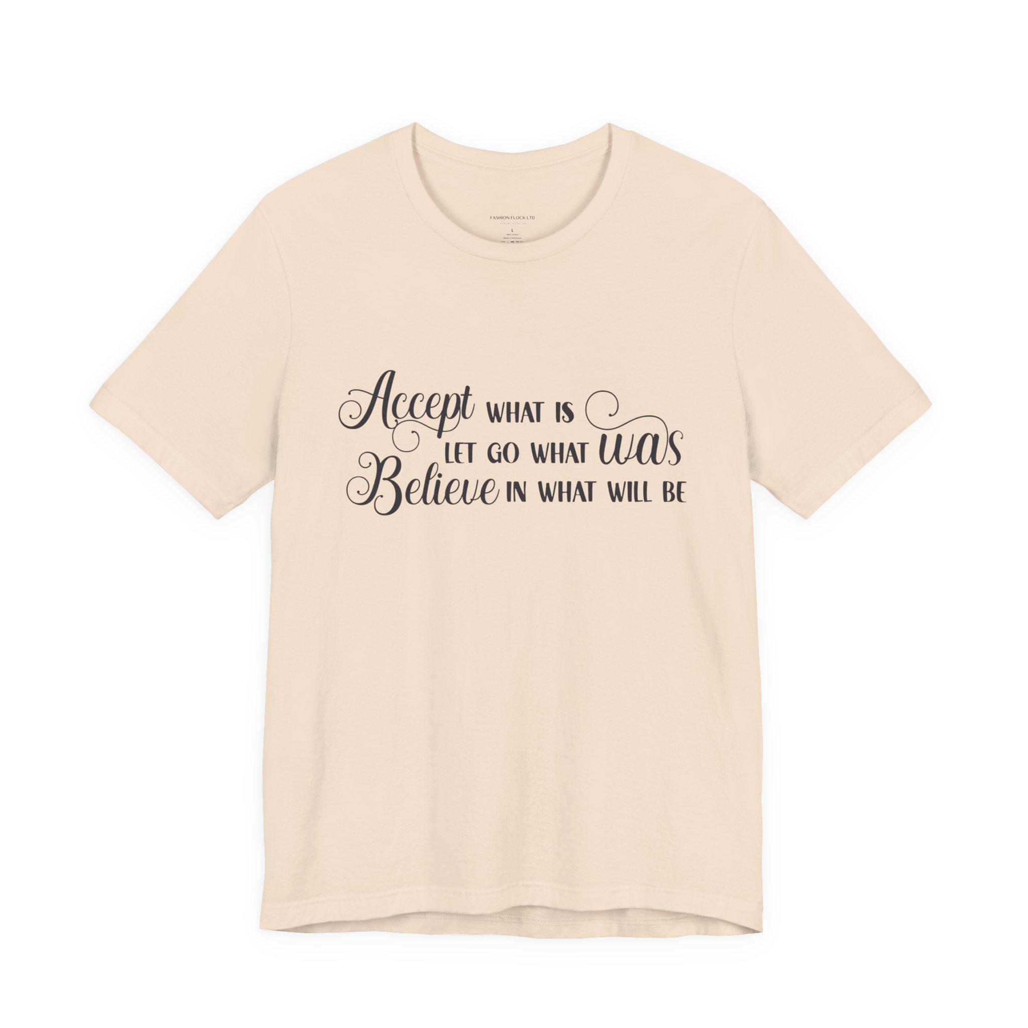 inspirational quote graphic t shirt “accept let go believe” inspirational quote graphic t shirt “accept let go believe”
