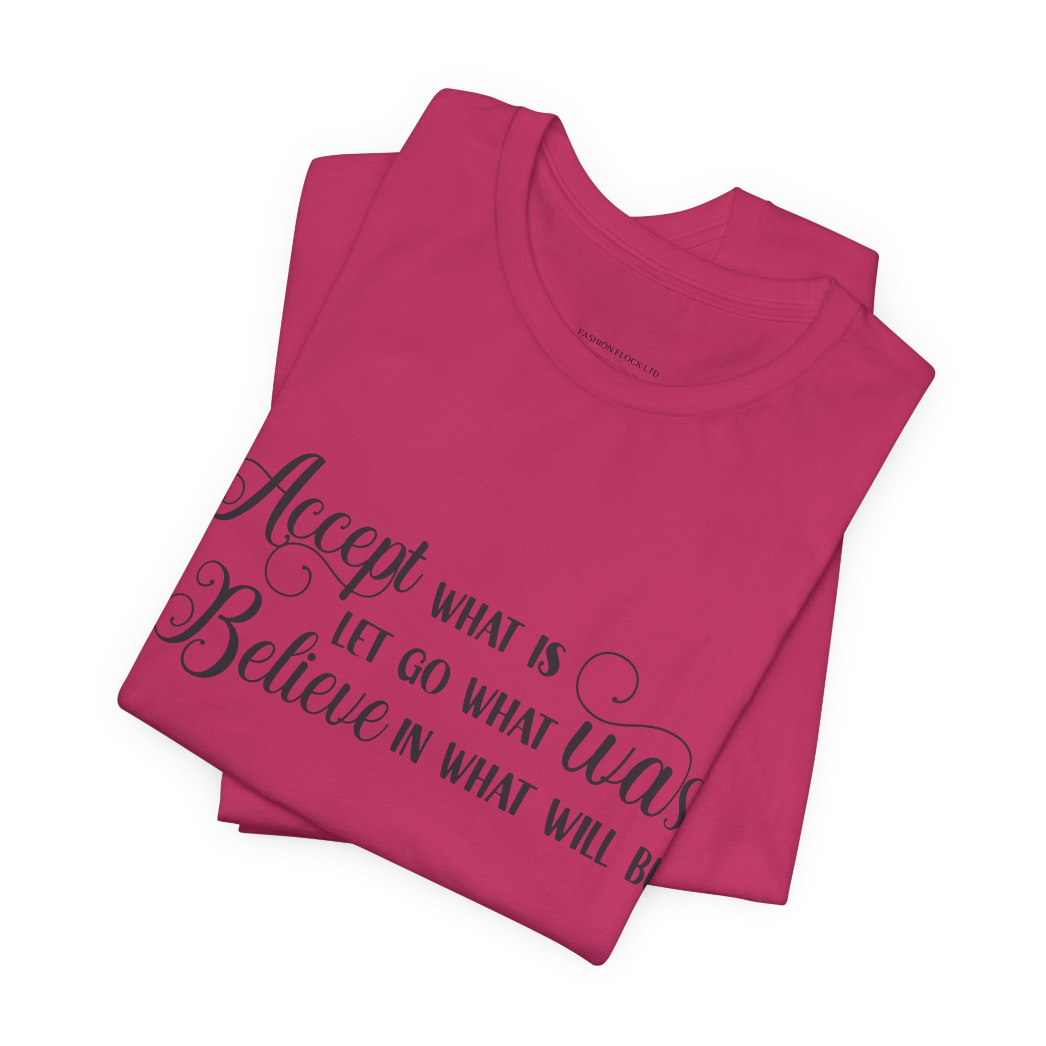 inspirational quote graphic t shirt “accept let go believe” inspirational quote graphic t shirt “accept let go believe”