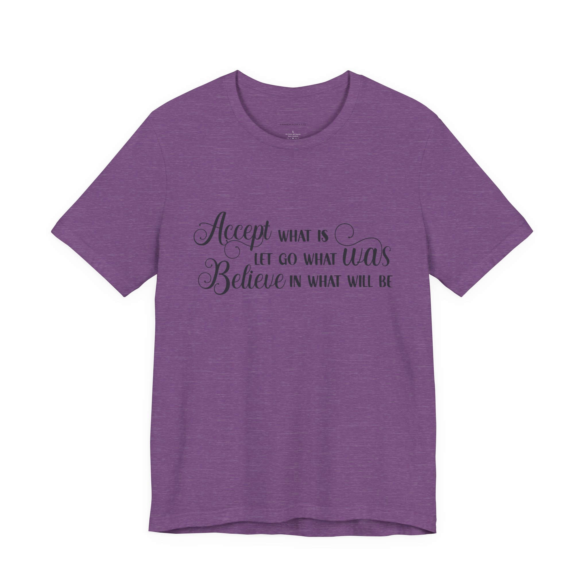 inspirational quote graphic t shirt “accept let go believe” inspirational quote graphic t shirt “accept let go believe”