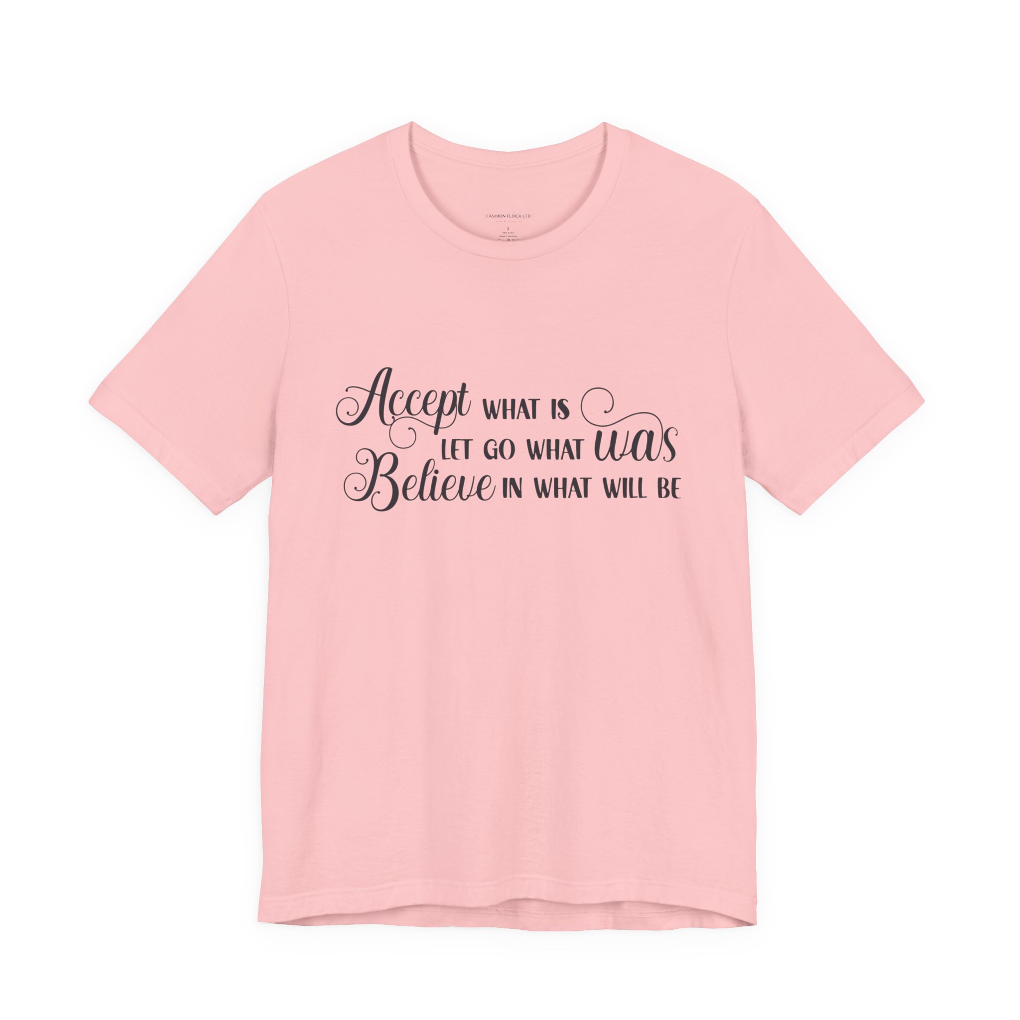 inspirational quote graphic t shirt “accept let go believe” inspirational quote graphic t shirt “accept let go believe”