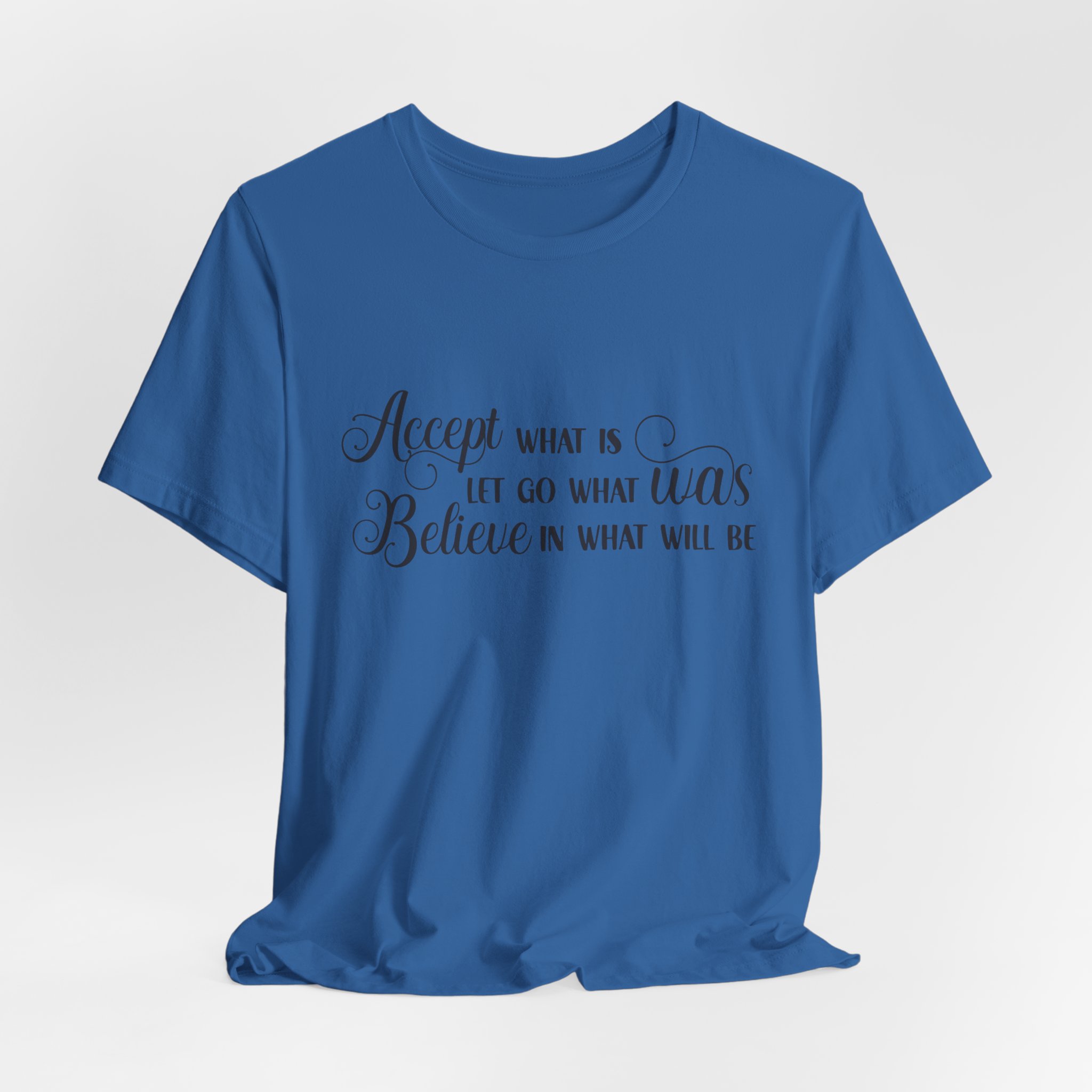 inspirational quote graphic t shirt “accept let go believe” inspirational quote graphic t shirt “accept let go believe”