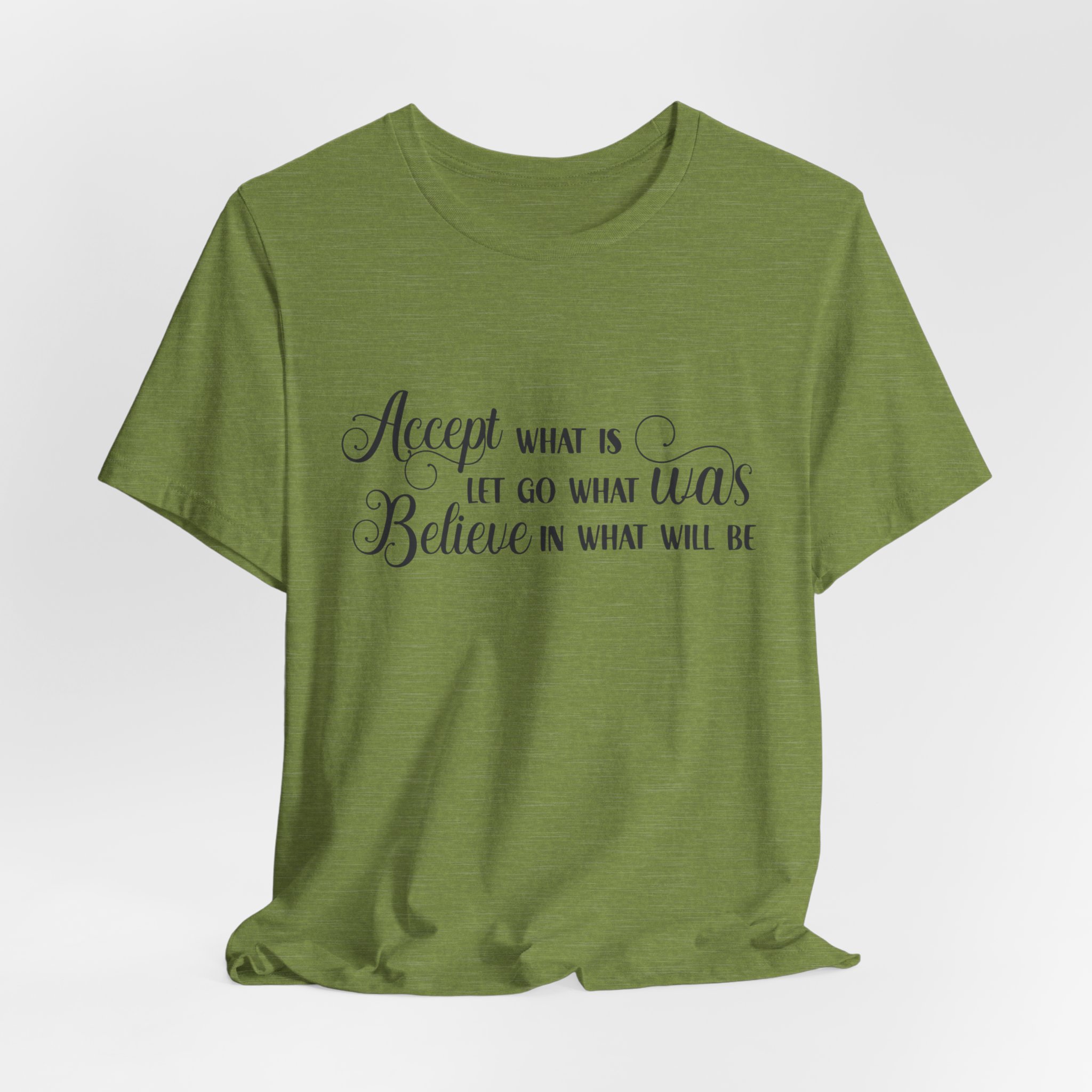 inspirational quote graphic t shirt “accept let go believe” inspirational quote graphic t shirt “accept let go believe”