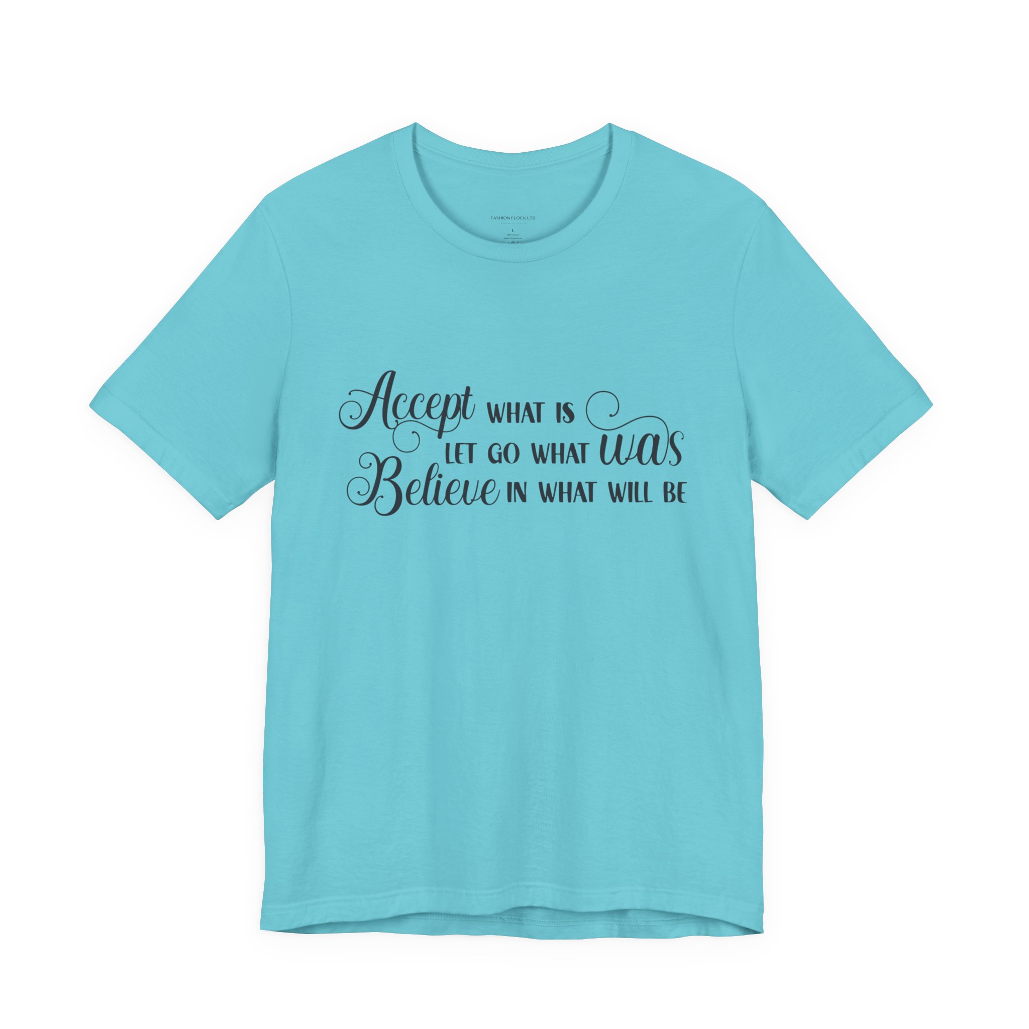 inspirational quote graphic t shirt “accept let go believe” inspirational quote graphic t shirt “accept let go believe”