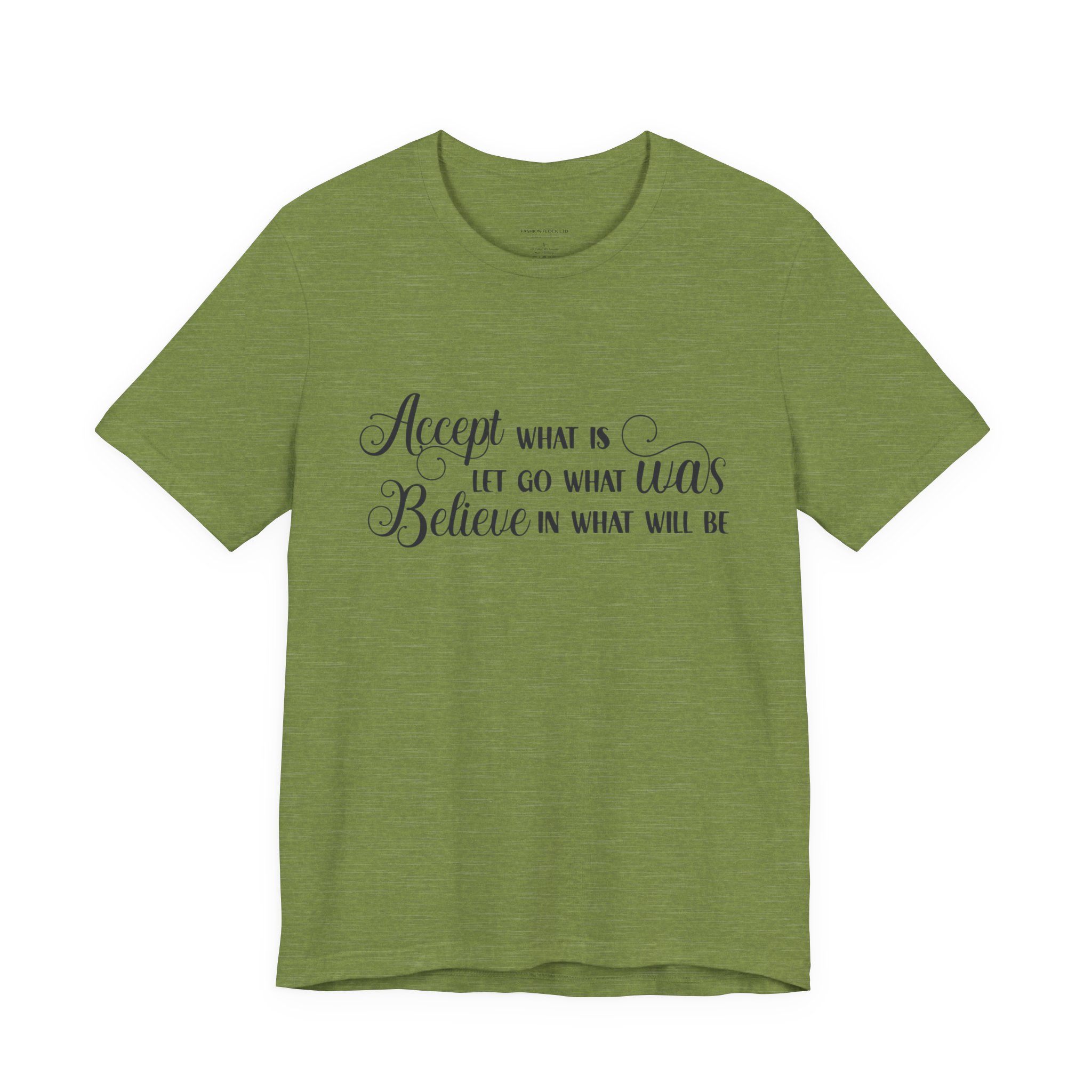 inspirational quote graphic t shirt “accept let go believe” inspirational quote graphic t shirt “accept let go believe”