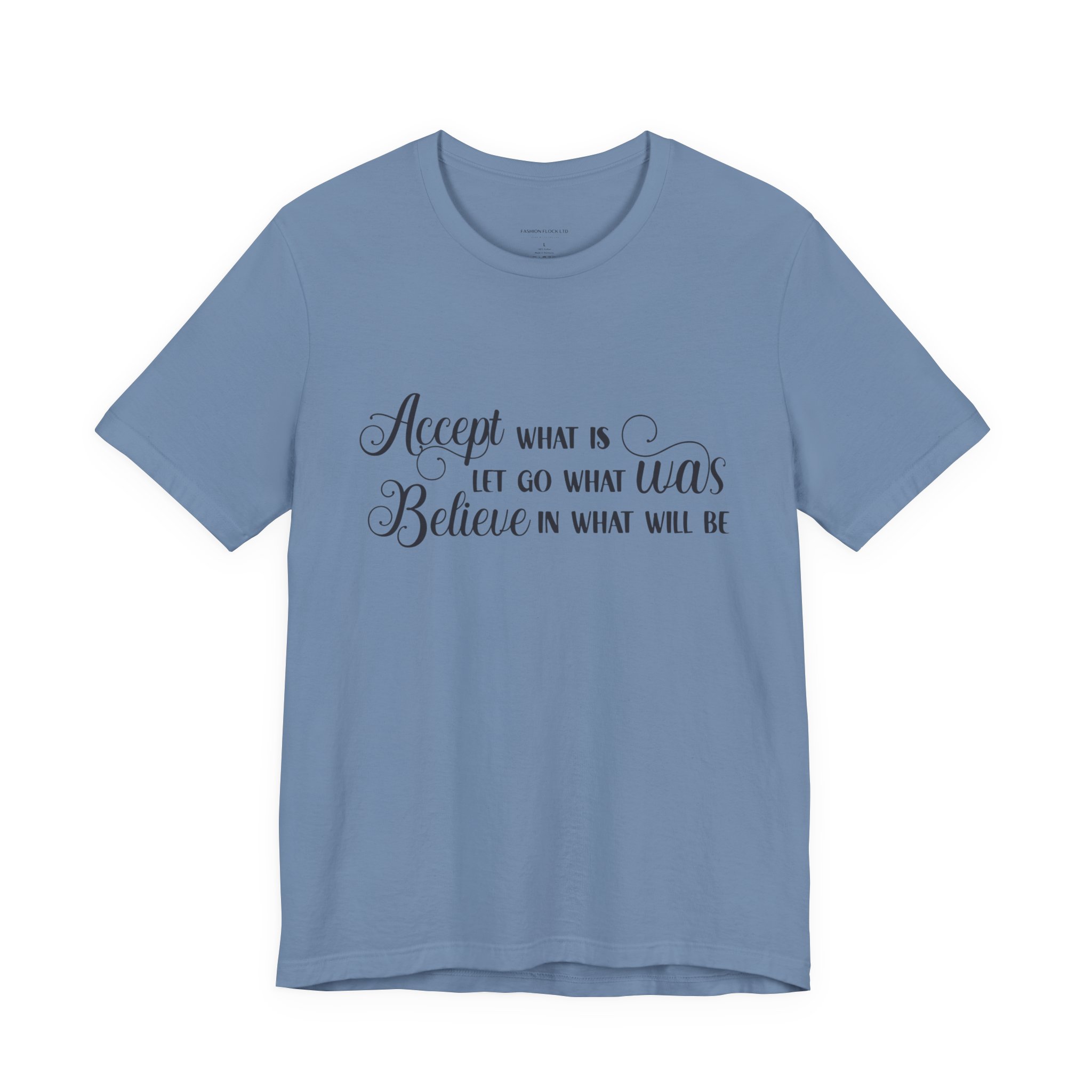 inspirational quote graphic t shirt “accept let go believe” inspirational quote graphic t shirt “accept let go believe”