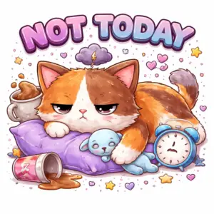 not today grumpy cat tee