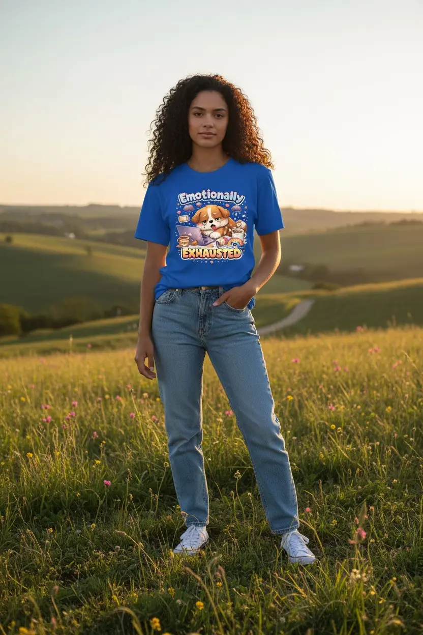 emotionally exhausted pup at work graphic tee (copy) emotionally exhausted pup at work graphic tee (copy)