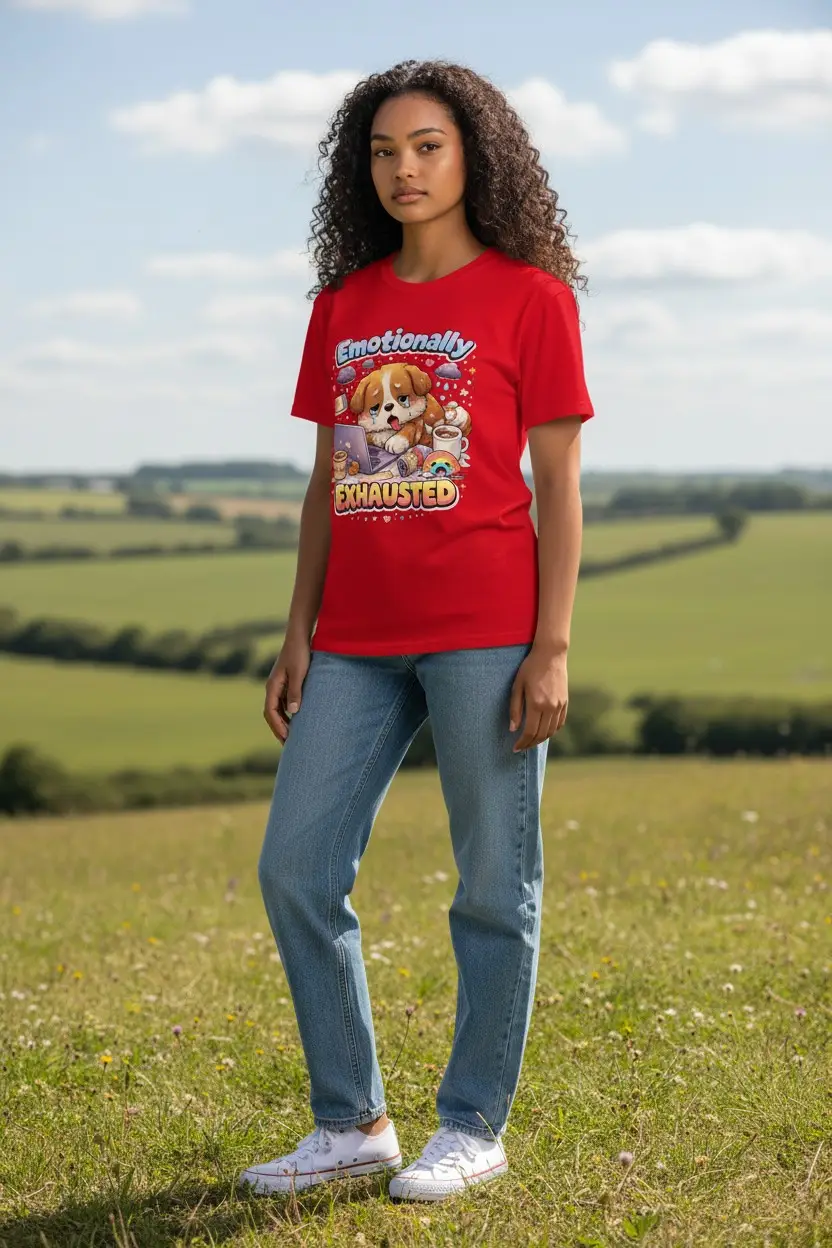 emotionally exhausted pup at work graphic tee (copy) emotionally exhausted pup at work graphic tee (copy)