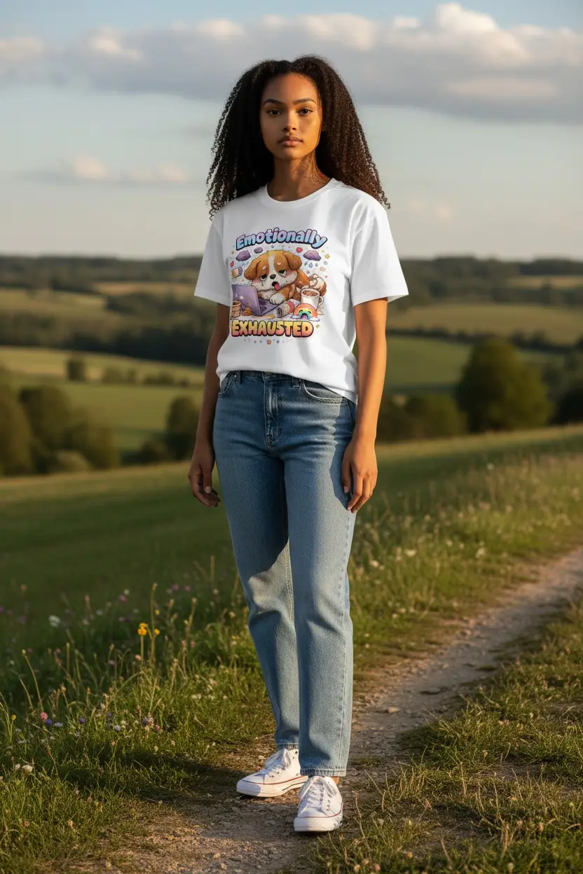 emotionally exhausted pup at work graphic tee (copy) emotionally exhausted pup at work graphic tee (copy)